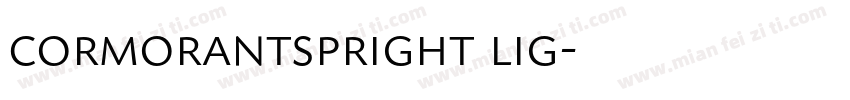 cormorantspright lig字体转换